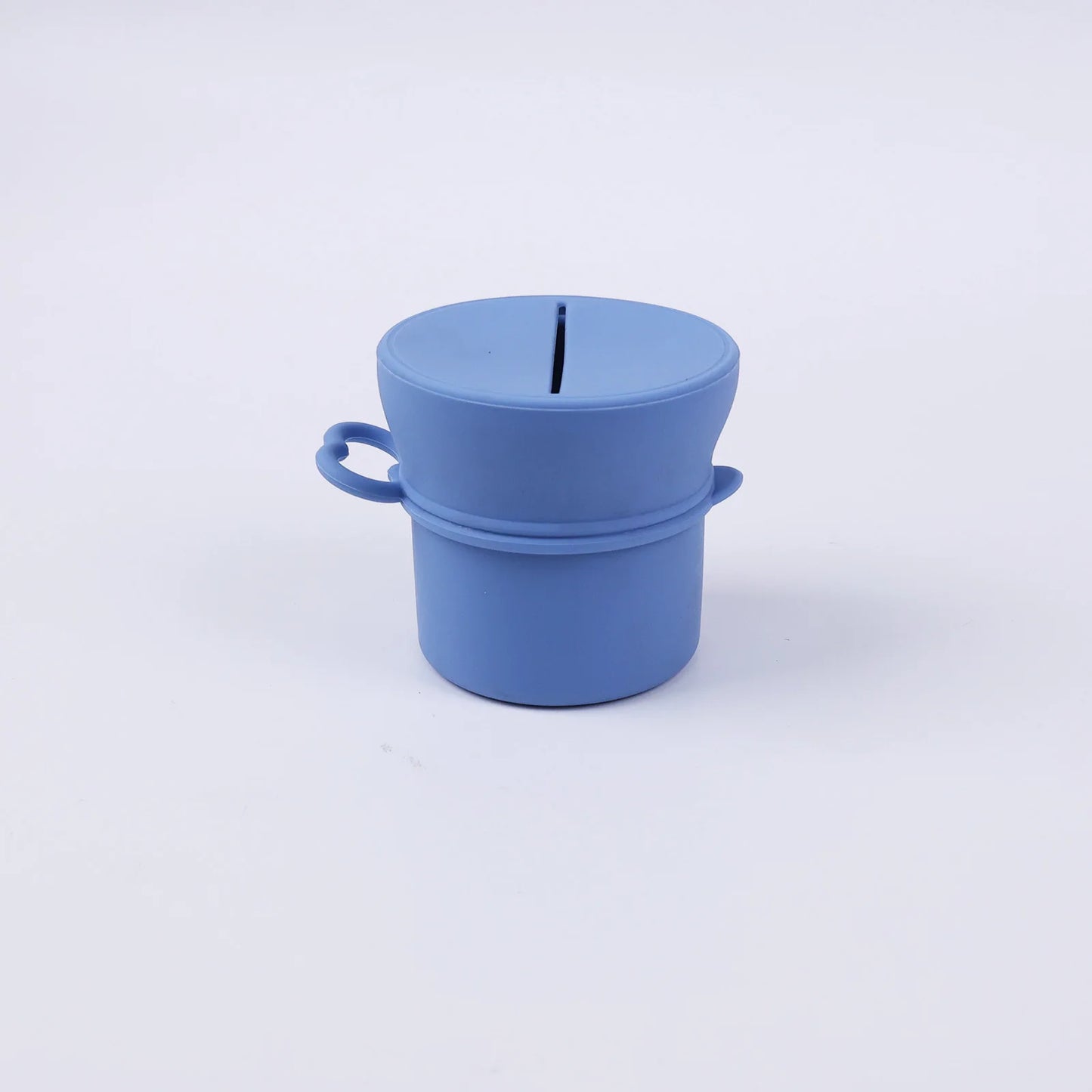 Portable Silicone Cup with Handle Food Grade Easy Clean Travel Mug BPA Free Leak Proof Drinking Cup for Outdoor Office