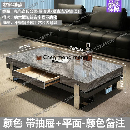 A50 Luxury Designer Side Table Modern Bedroom Living Room Kitchen Organizer Moving Coffee Table Writing Couchtisch Home Furnitur