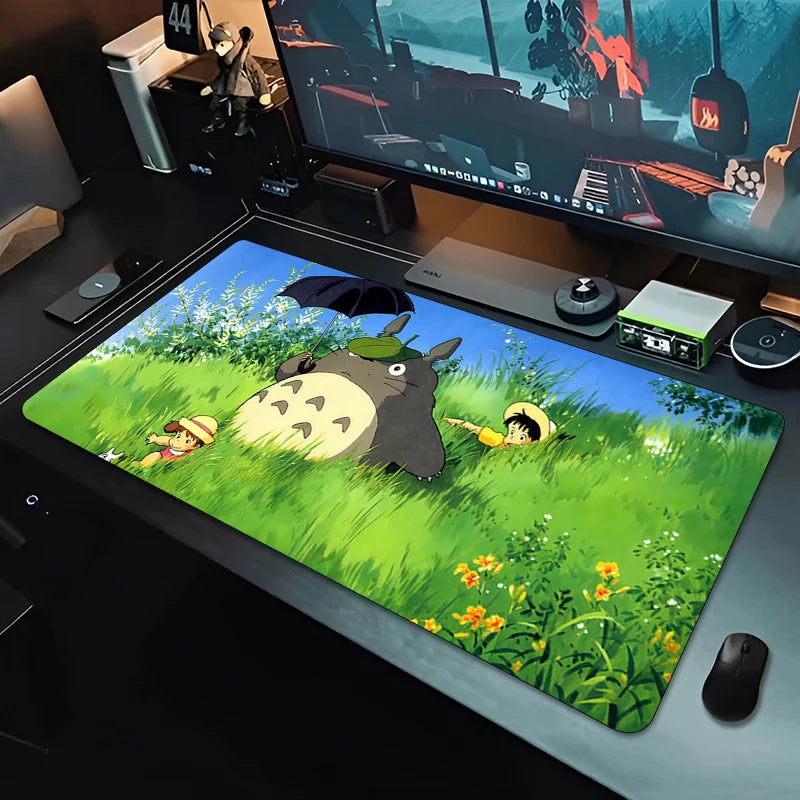 Mouse Pad Office Carpet Mouse Mats Gamer Rug Desk Non-Slip Accessories Computer Table Pads HD PC carpet T-Totoro Mousepad lovely