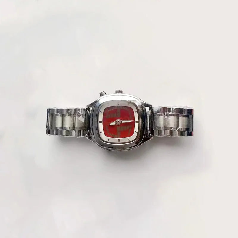 PINTIME Y2K Luxury Men's Watch New Conceptual Cool Digit Dial Male Quartz Wristwatch Stainless Steel Waterproof Reloj Man Clock