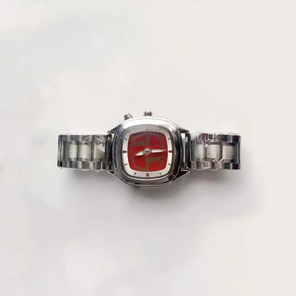 PINTIME Y2K Luxury Men's Watch New Conceptual Cool Digit Dial Male Quartz Wristwatch Stainless Steel Waterproof Reloj Man Clock