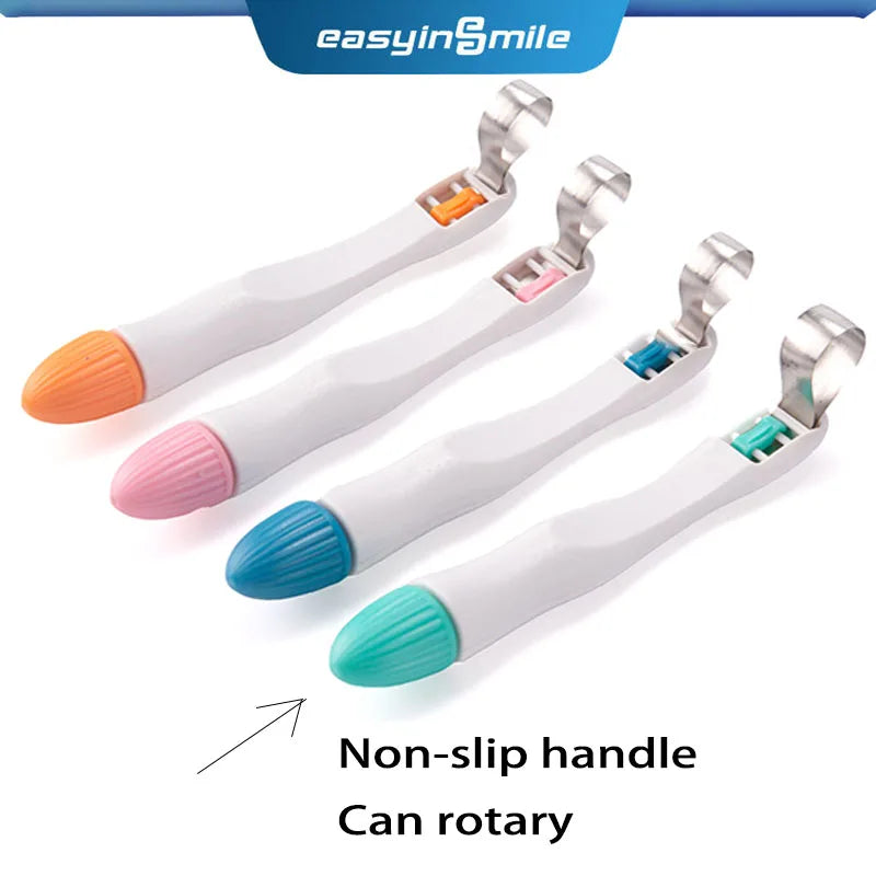 10/50pcs Dental Pro Matrix Bands Easyinsmile Preformed Adjustable Ring Matrices Molar Premolar 4.5/6MM Standard and Curved
