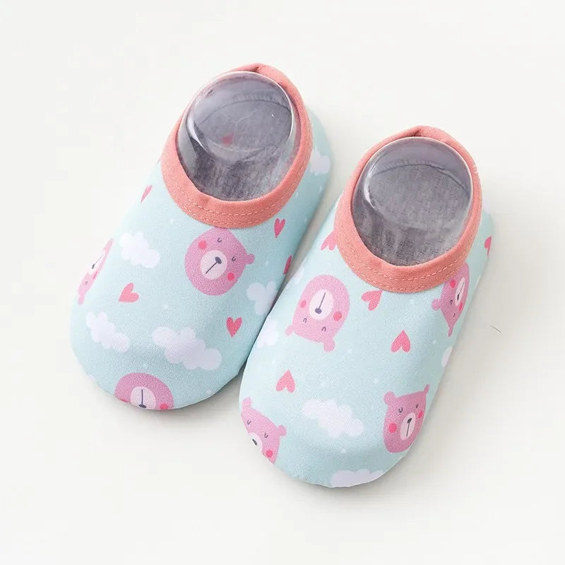 Baby Cartoon Water Shoes Barefoot Aqua Socks Non-Slip Swimming Pool Beach Shoes Surf Kids Floor Sock Slippers Home Shoes