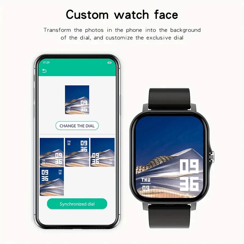 New Smart Watch 1.83inch Full Touch Screen Sport Fitness Watches BT Call Digital Smartwatch Wristwatch For Men Women Gift 2025