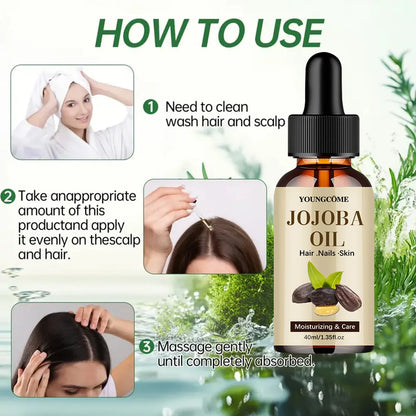 Natural Jojoba Oil Anti Aging Firming Skin Face Moisturizing Relaxing Massage Oil Hair Repair Skin Care Body Oil