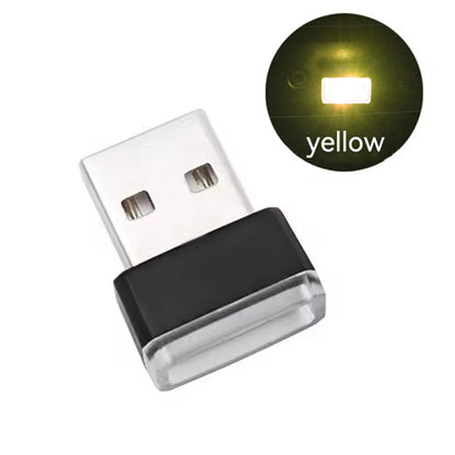 1PCS Mini Usb Light Room Modeling Car Ambient License Plate Lamp Neon Interior Auto Emergency Lighting Portable Ambient Lights