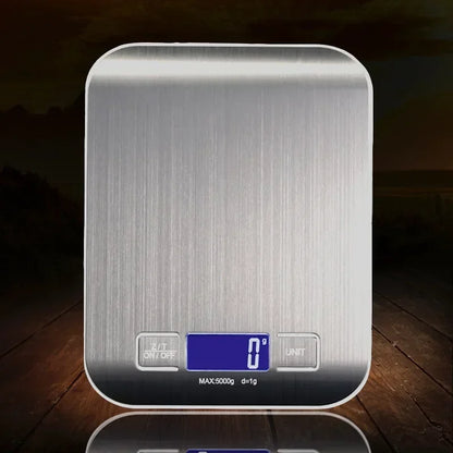 Digital Kitchen Scale 5kg/10kg Food Multi-Function Stainless Steel Balance LCD Display Measuring Grams Ounces Cooking Baking