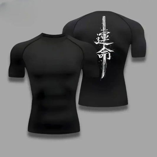 Men's Compressed Shirt Sports Quick Drying Fitness T-shirt Tight Sweat-Absorbent Jogging Cycling Outdoor 8 Colors Short Sleeve