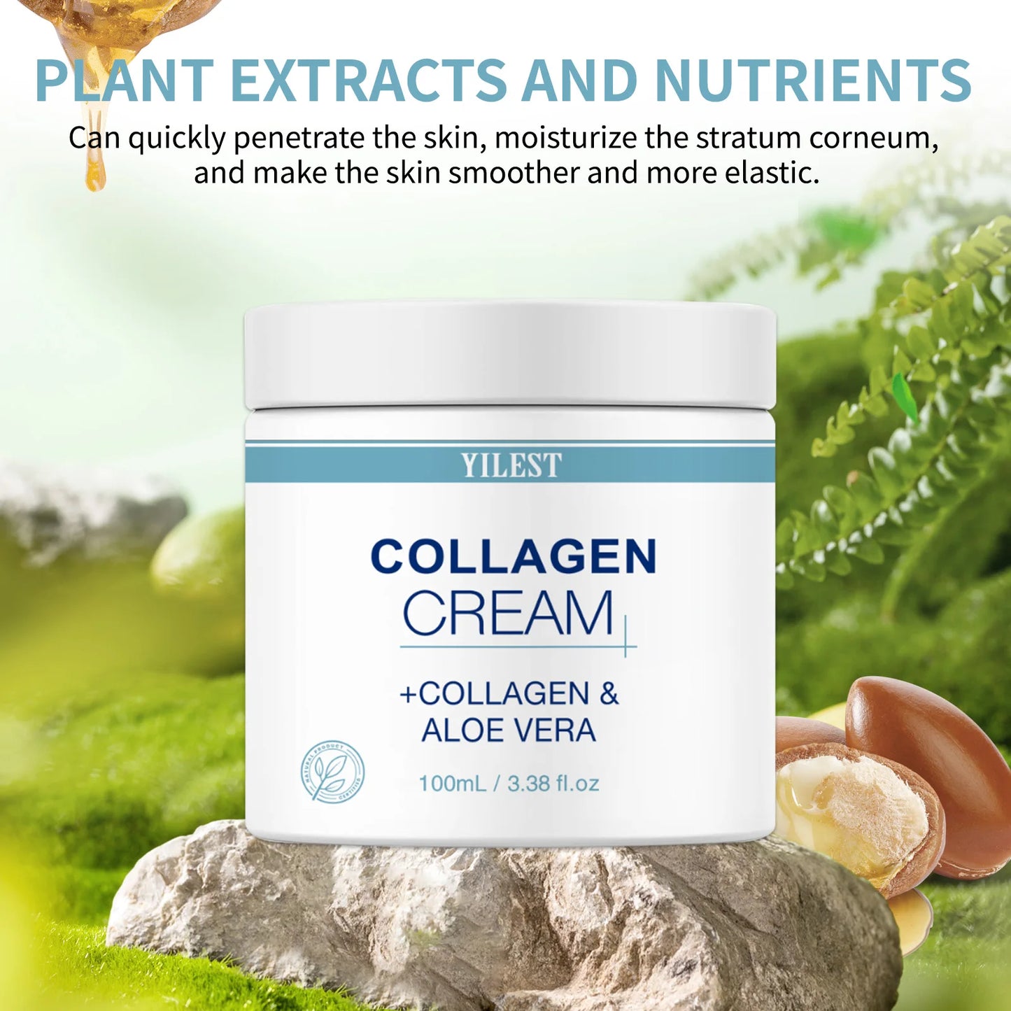 100g Collagen Cream Lifting Firming Smooth Wrinkles Face Cream For Deep Moisturizer Whitening Brighten Skin Care Products
