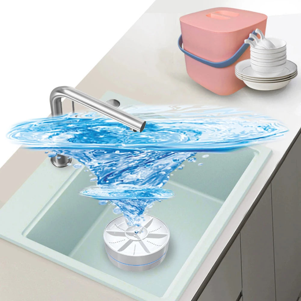 Wireless Dishwasher Detachable Cordless Sink Dishwasher 2 Modes Household Sink Dishwasher USB Rechargeable for Household Kitchen