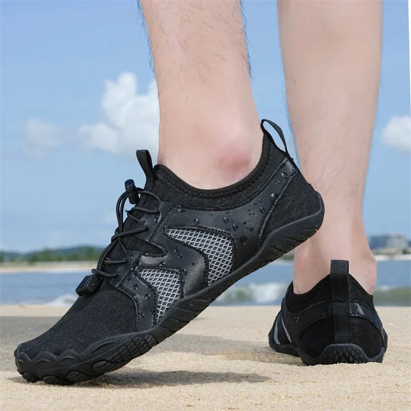 Women Men Water Shoes Upstream Wading Swimming Barefoot Five Fingers Aqua Shoes Beach Seaside Gym Fitness Unisex Sneakers New