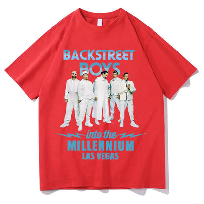 Backstreet Boys T-Shirts Y2K Fun Casual Cotton Clothing Gift Clothing Into The MILLENNIUM Vintage Tops Women Men Streetwear Tees