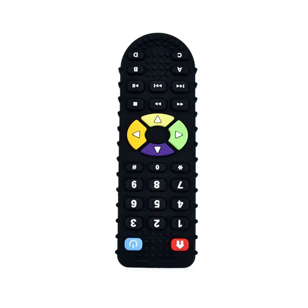 Baby Silicone Teether Toys Remote Control Shape Teether Rodent Gum Pain Relief Teething Toy Kids Sensory Teether Toys