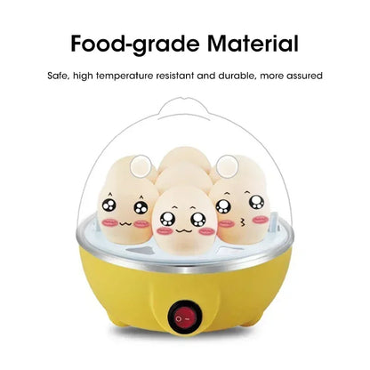 Mini Electric Egg Cooker 6 Eggs Steamer Multifunction Auto Shut Off Boiler Fast Cooking for Breakfast Kitchen Appliance