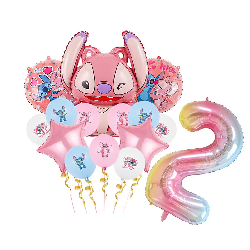 Disney Stitch Birthday Party Balloons Lilo & Stitch Balloon Sets Baby Shower for Kids Birthday Party Decorations Supplies Gifts
