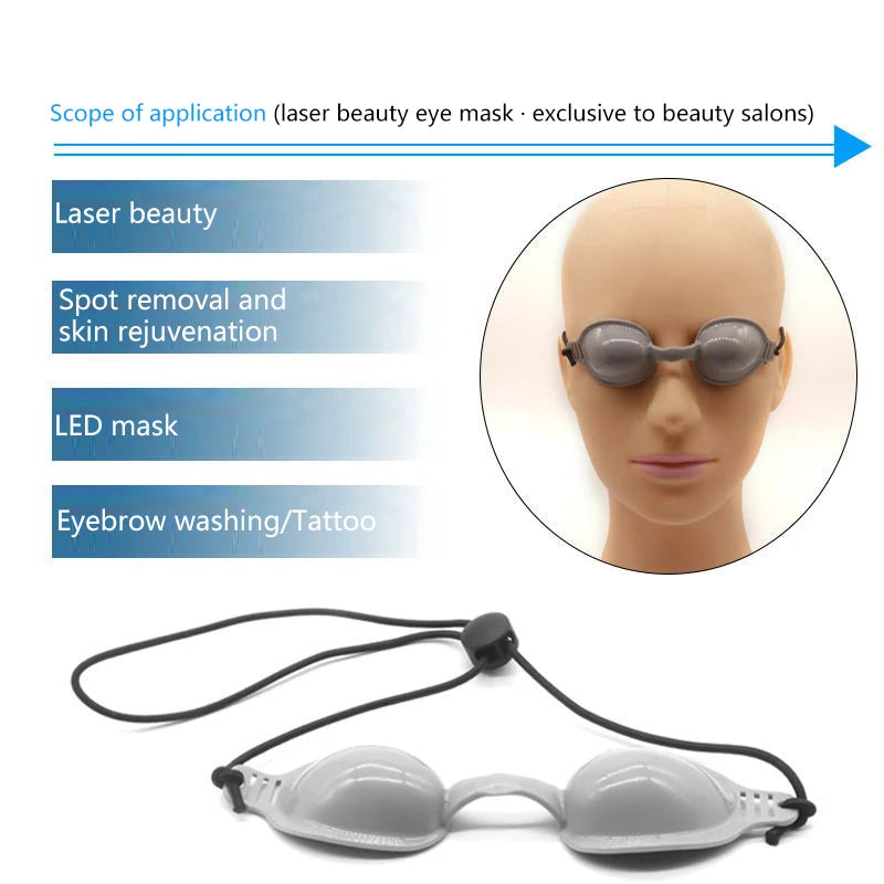 Soft PU Laser Beauty Eye Mask Light Blocking Eye Mask Beauty Salon Eye Care Mask Laser Light Safety Eye Protection Eyewear