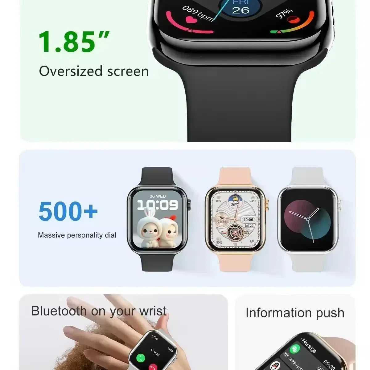 2025 NEW Smart Watch Wireless Charging Smartwatch Bluetooth Calls Men Women Watches Fitness Bracelet Custom Watch Face