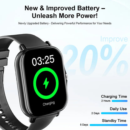 New Smartwatch 1.83'' HD Screen BT Call Health&Sleep Monitoring Kids Smart Watch Waterproof Fashoin Sport Bracelet For Women Men