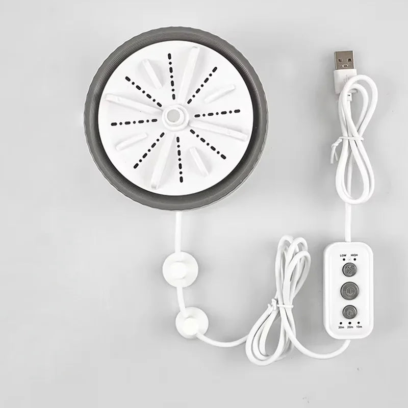 Portable USB Mini Washer - Turbo High-Power for Underwear/Socks, Space-Saving Travel/Business Use
