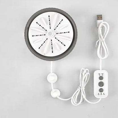 Portable USB Mini Washer - Turbo High-Power for Underwear/Socks, Space-Saving Travel/Business Use