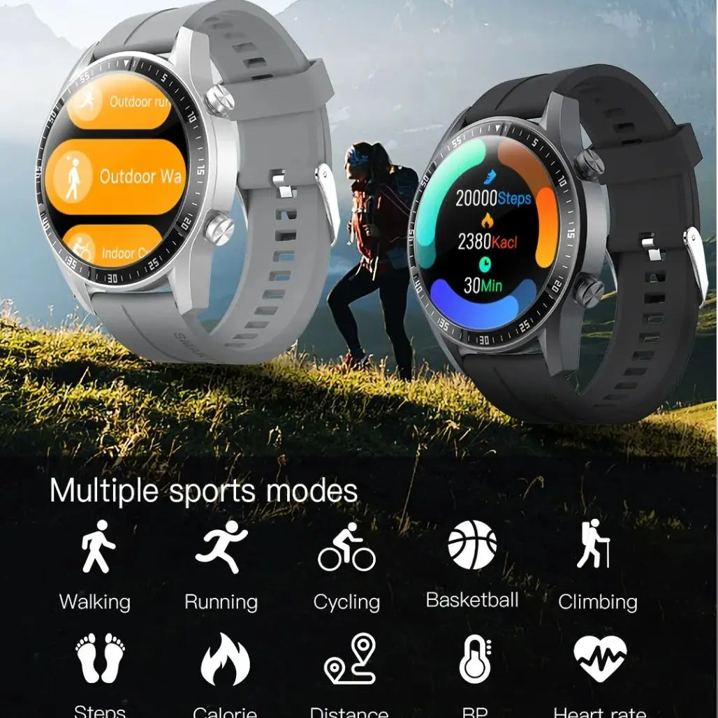 Smart Watch for Men Outdoor Activities Fitness Tracker Sport Watch with Calorie Step Counter Heart Rate Blood Pressure Monitor