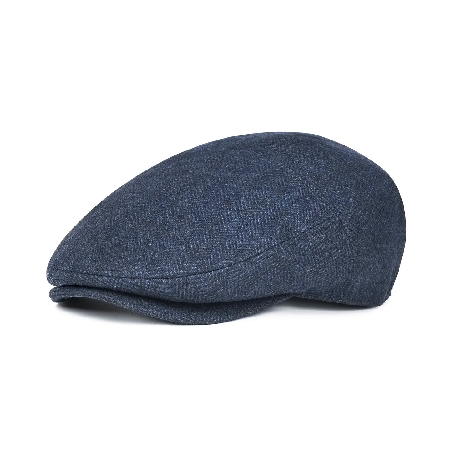 JANGOUL XL/XXL Wool Tweed Newsboy Flat Cap for Men Winter Fashion Ivy Cap Gatsby Golf Hat Satin Lined
