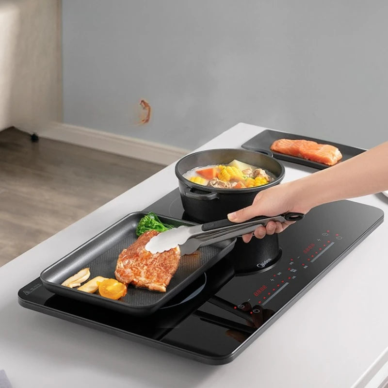3500W Double Burner Induction Cooker High Power Even Heat Cooking Mobile Electric Stove Fogão De Indução Frete Grátis