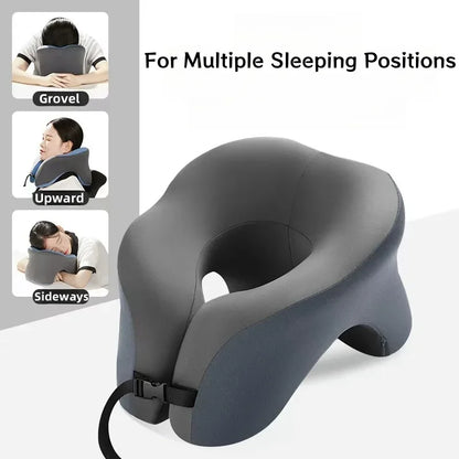 Popular Portable U-Shaped Travel Pillow, Memory Foam Sleep Pillow, Office Nap Pillow Airplane Neck Pillow Ergonomic Head Support