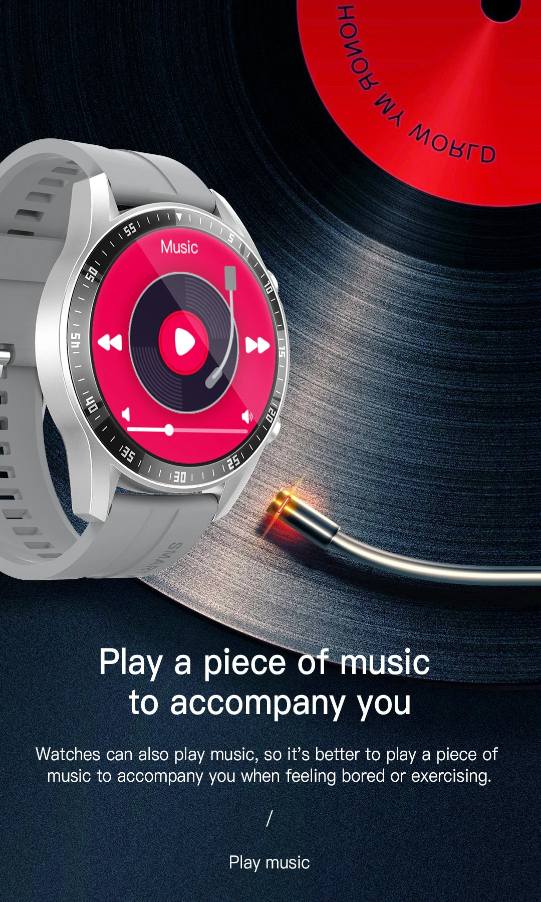 Smart Watch for Men Outdoor Activities Fitness Tracker Sport Watch with Calorie Step Counter Heart Rate Blood Pressure Monitor