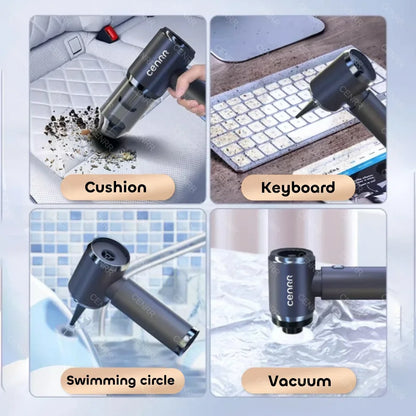 CENRR 140000PA Car Vacuum Cleaner Mini Portable Powerful Strong Suction Handheld Blower for Home Appliance Car Wireless Cleaner