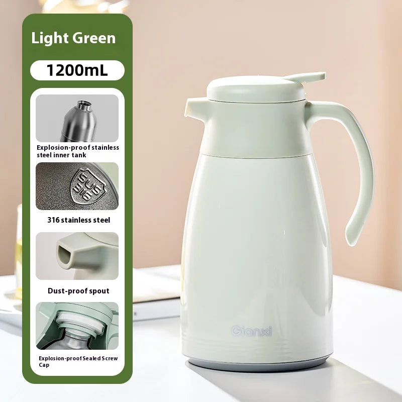 Insulated Pot Household 316 Stainless Steel Hot Pot Large Capacity Dormitory Student Warm Water Bottle Insulated Pot