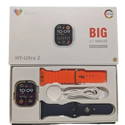 Smart Watch with Full Touch HD Screen 2.08" 49mm NFC Support Magnetic Charging Bluetooth Calling Health & Fitness Tra