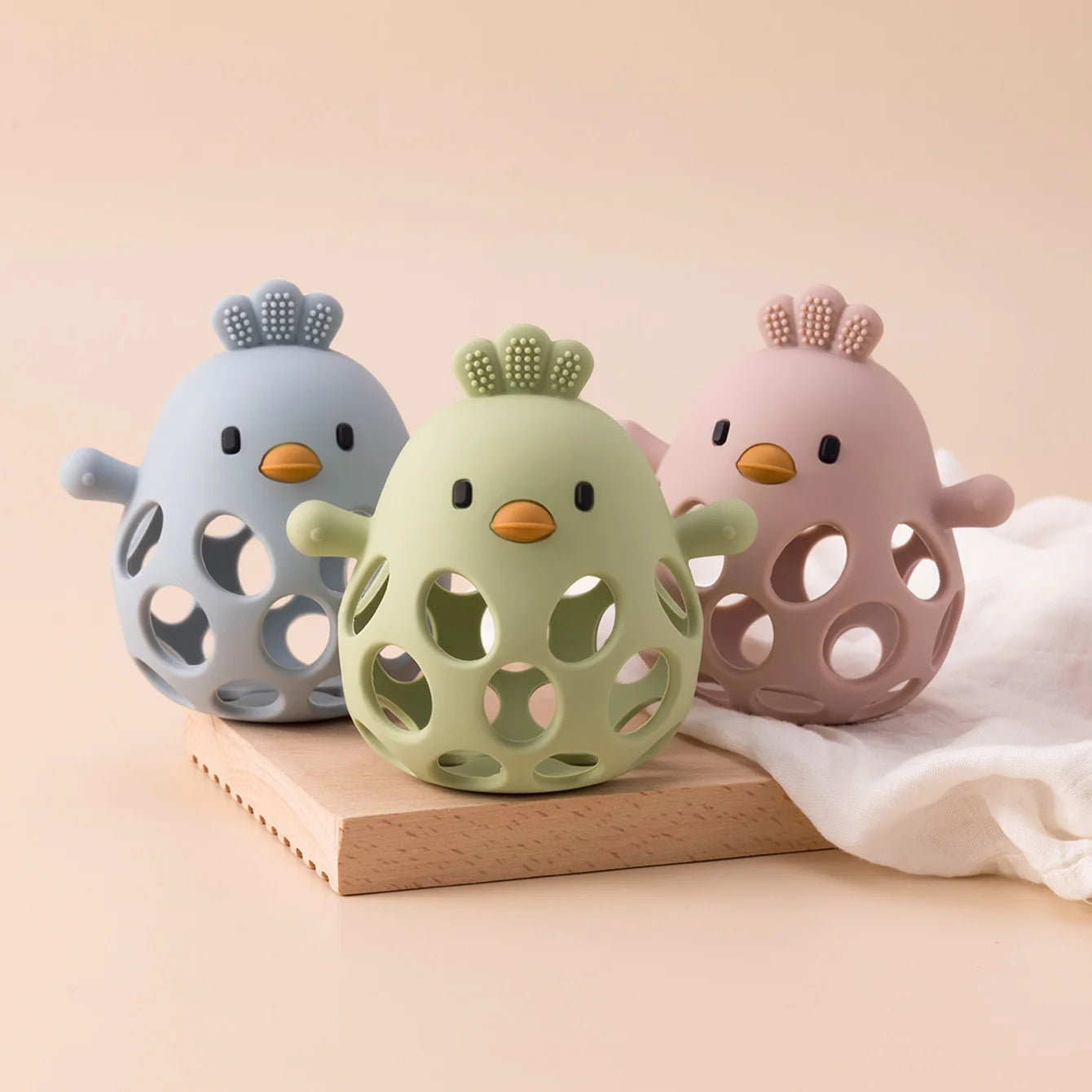 Color Kids 1PCS Silicone Baby Teether Gloves BPA Free Chewable Mittens Anti Biting Hand Protector Infant Teething Toys