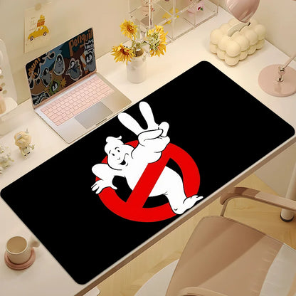G-Ghostbusters Slimer Mouse Pad Movie Anti-fray Home Custom Ergonomic Office Rubber Large Funny Desk Mat Keyboard PC Non-slip
