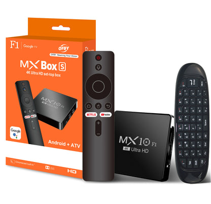 Smart TV Android Box MX10 F1 Android 13 Allwinner H313 Cortex™-A53 Build in Wi-Fi 2.4G + BT5.0 Set-Top TV Box