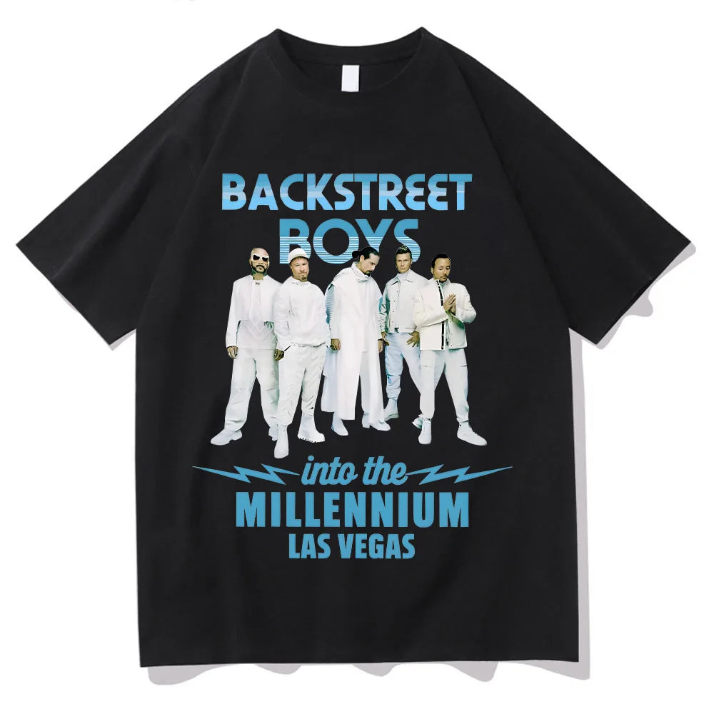 Backstreet Boys T-Shirts Y2K Fun Casual Cotton Clothing Gift Clothing Into The MILLENNIUM Vintage Tops Women Men Streetwear Tees