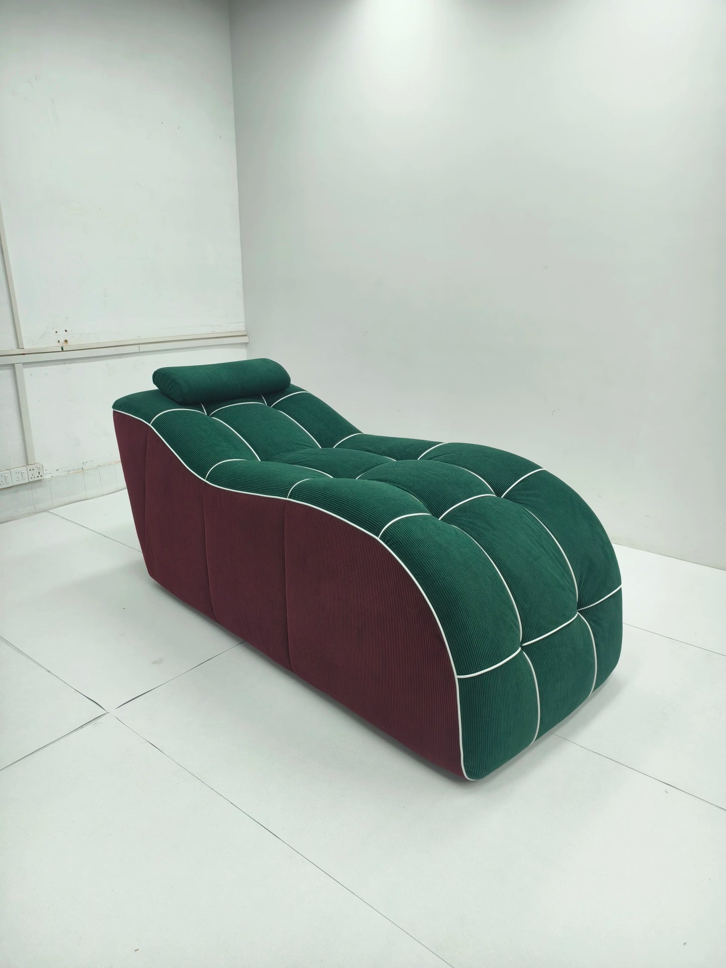 Vacuum Compressed Chaise Lounge Chair, Space Saving No Deformation Soft Lazy Sofa for Living Room Apartment Small Space