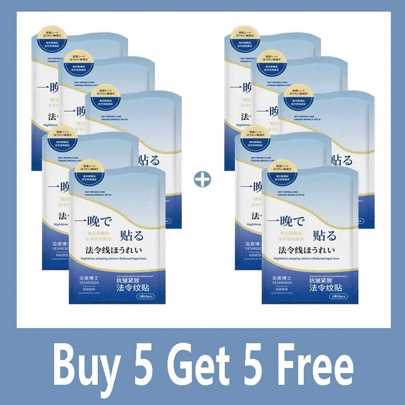 Collagen Nasolabial Folds Patch Contain Hyaluronic Acid  Instant Firming Skin Fade Fine Lines Deep Moisturizing Facial Mask