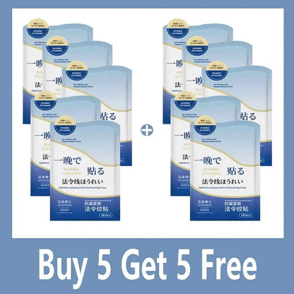 Collagen Nasolabial Folds Patch Contain Hyaluronic Acid  Instant Firming Skin Fade Fine Lines Deep Moisturizing Facial Mask