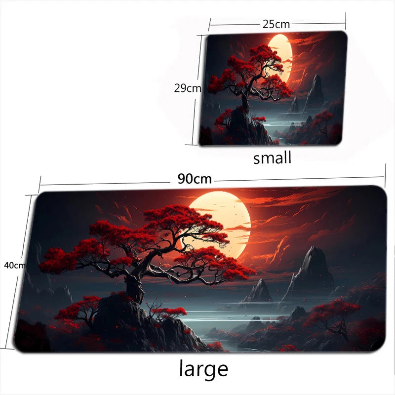 Starry Sky Moon Mouse Pad Large Computer Office Game Table Mats XXL Rubber Anti-slip Gaming Keyboard Mousepads Long Desk Pads