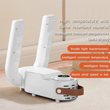 Intelligent Timer Shoe Dryer  Adjustable Dryer Quick Drying Deodorizing Sterilizing Shoe Dryer Household Shoe Warmer Heater