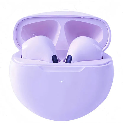 Pro 6 TWS Bluetooth Earphones for iPhone Wireless Bluetooth Headset Noise Cancelling Earbuds with Mic Pro6 Wireless Headphones