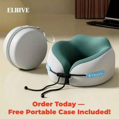 U Shaped Memory Foam Neck Pillows Soft Travel Pillow Massage Neck Pillow Sleeping Airplane Pillow Cervical Healthcare Bedding