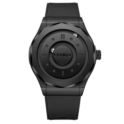 FOXBOX Creative Men's Quartz Wristwatches Outdoor Sports Waterproof Scrolling Pointer Magnetic Force Watch Men Relogio Masculino