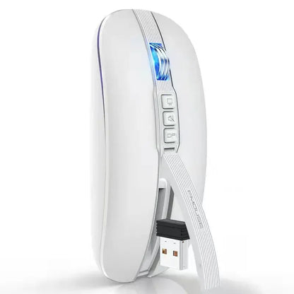 Lenovo Dual Mode Mouse Bluetooth Wireless Type-C Charging Silent Ultra-Slim Portable For Tablets Laptops Home Office Gaming Use