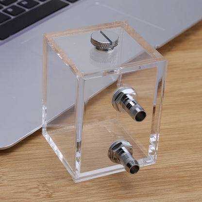 200ml Acrylic Water Tank Cooler G1/4 2 Thread Water Cooling Radiator 5mm Thickness for PC Liquid Cooling System Accessories