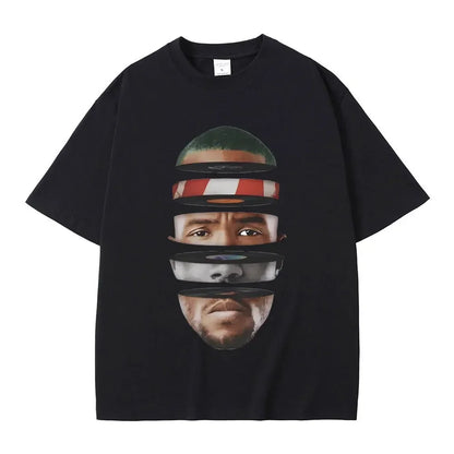 T-shirts Blond Hip Hop Vintage T Shirt Fashion Streetwear Rapper Frank Channel Orange Graphic Print Tshirt Ocean