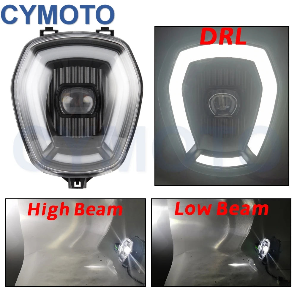 Motorcycle DC 12V Headlight Assembly For Honda NAVI 2022-2023 Head Lamp Accessories  Black Fairing Front Light HeadLamp