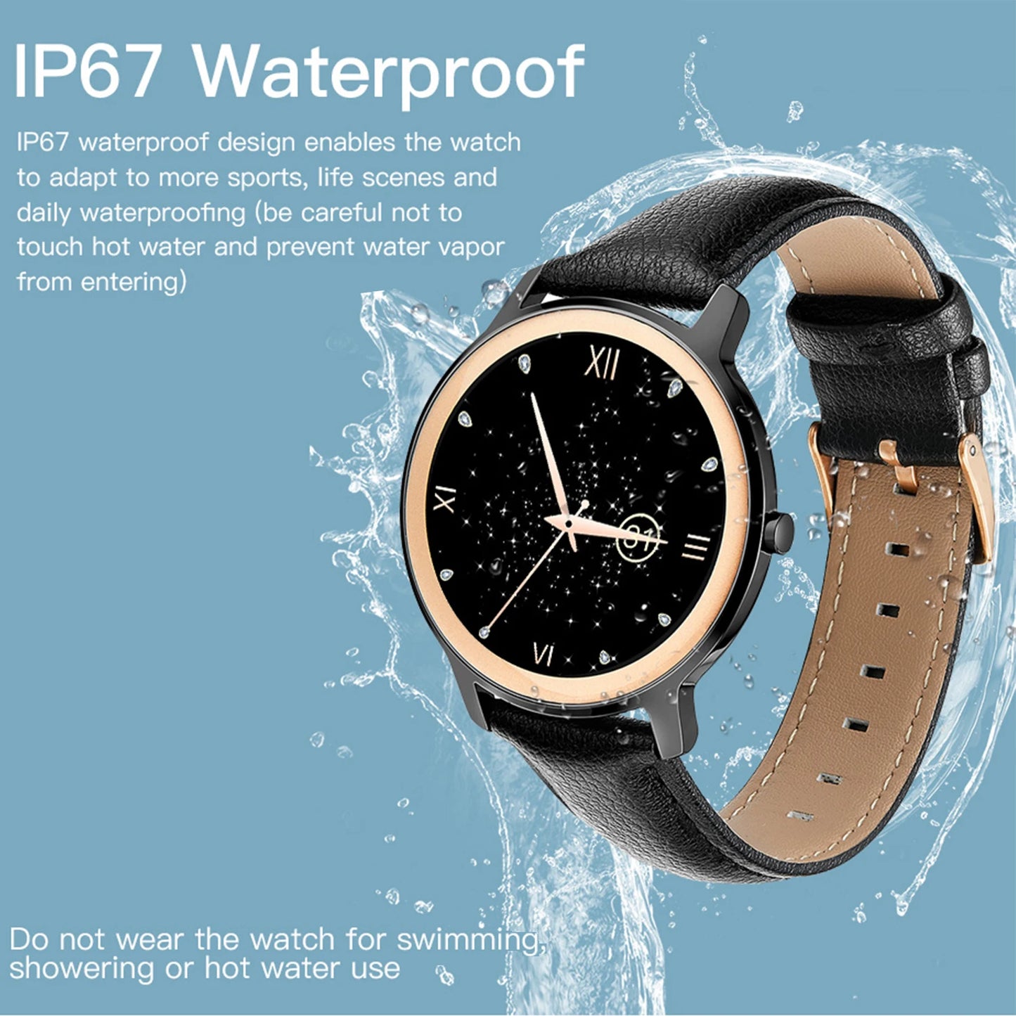 1.69 Inch Smart Watch, Multiple Function, Heart Rate Monitor, Fitness Bracelet, Smart Notification, IP67 Waterproof Smartwatch
