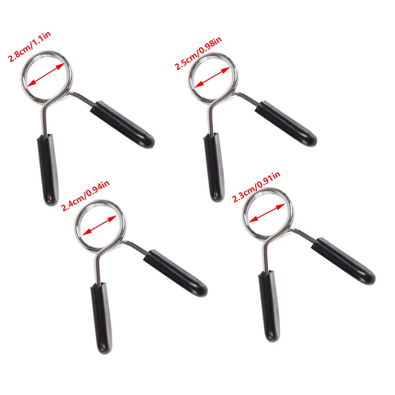 1pc 25/28/30 mm Barbell Clamp Spring Collar Clips Gym Weight Dumbbell Lock Standard Lifting Kit Barbell Lock